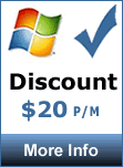 The Discount Plan, 20 emails, 200 meg space, 1000 meg bandiwdth.